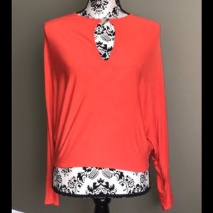 Marciano orange dolman sleeve top. Sz. S.
